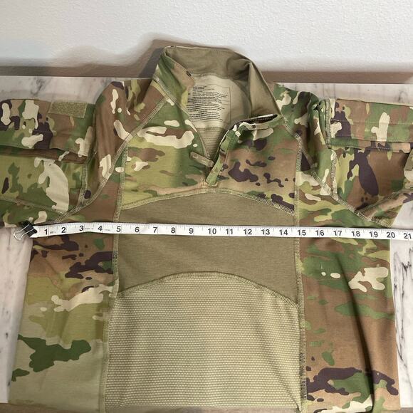 Army Combat Shirt OCP Large MULTICAM Flame Resistant FR Tactical 1/4 Zip USGI - Picture 15 of 16